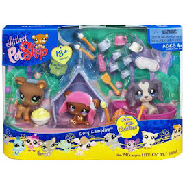 Littlest Pet Shop 3-pack Scenery Spaniel (#672) Pet