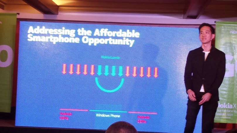 Gary Chan, Nokia Head of Marketing for Pan Asia addressed the need for affordable smartphone for Filipinos