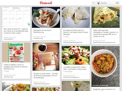 La blogosphère gourmande de Myrtille : recettes salées à essayer (sur Pinterest)