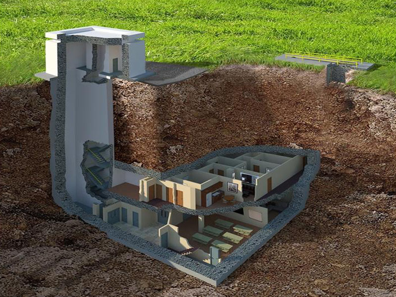 This bunker is claimed to withstand a nuclear blast