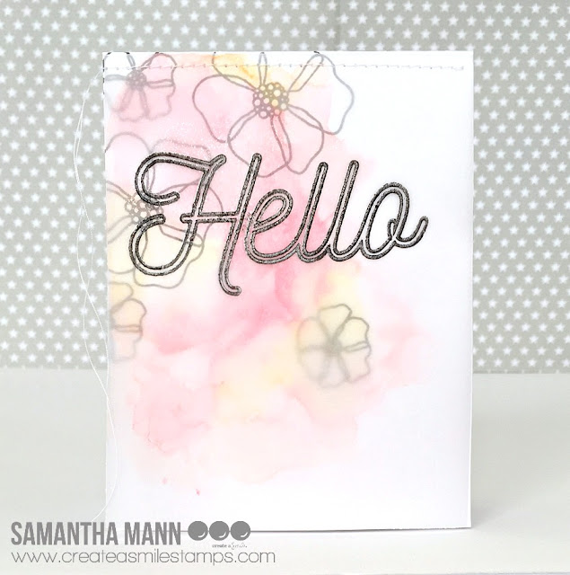 Create a smile Watercolored Vellum