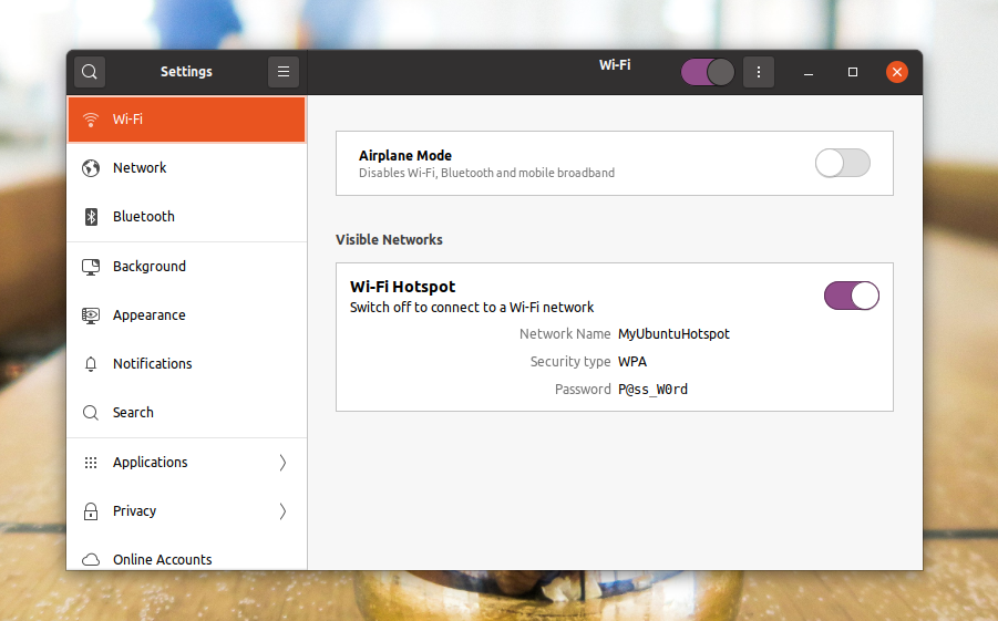 Create A Wifi Hotspot on Ubuntu