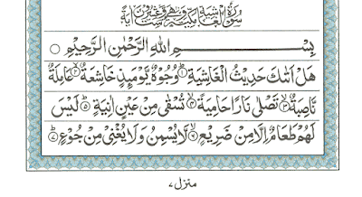 Surah Al Ghaasyiyah Ayat 1-7