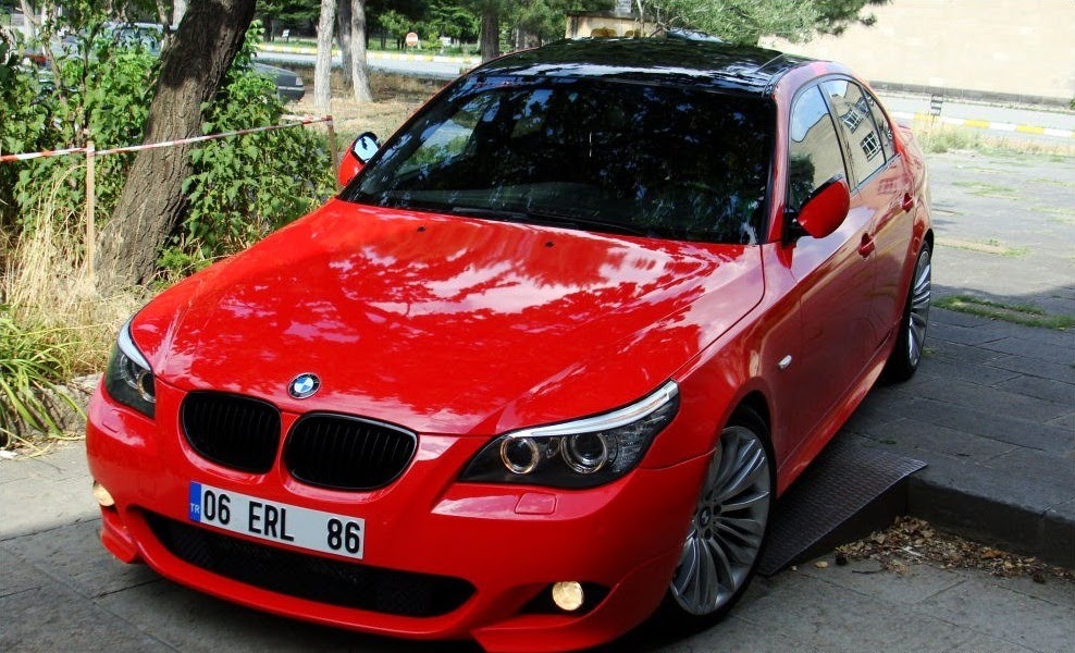 BMW e60 Вишневая