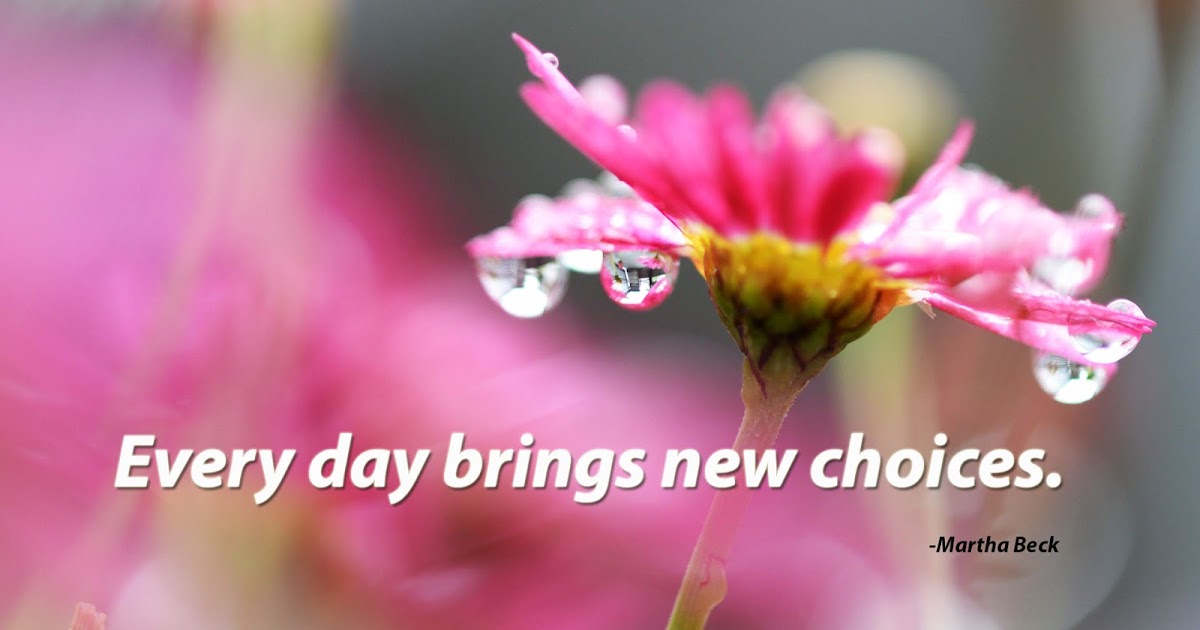 Every day brings new choices. - Inspirational Quotes