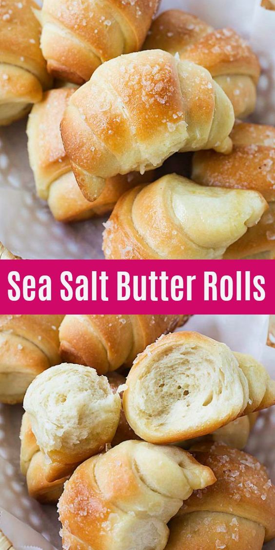 Sea Salt Butter Rolls healthy dinner recipe