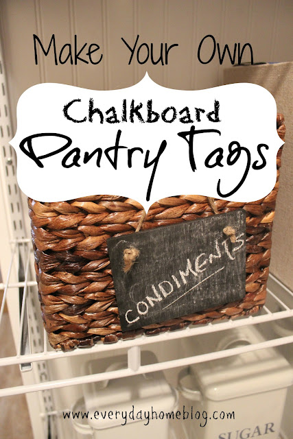 Make Your Own Chalkboard Tags by The Everyday Home