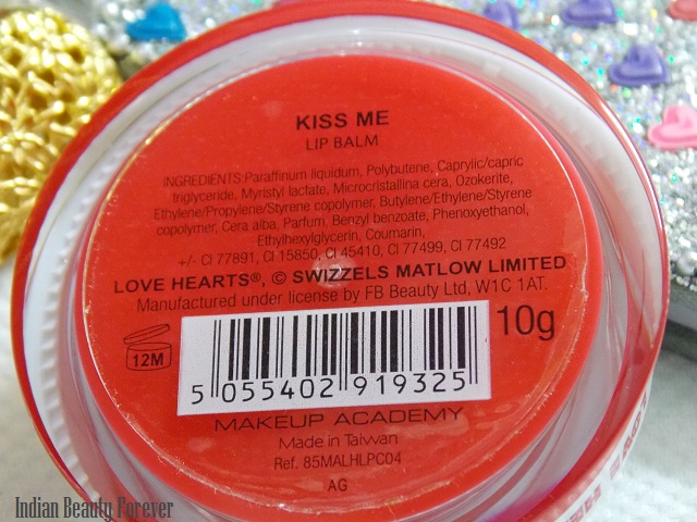 MUA Love Hearts Lip balm Review Kiss me price