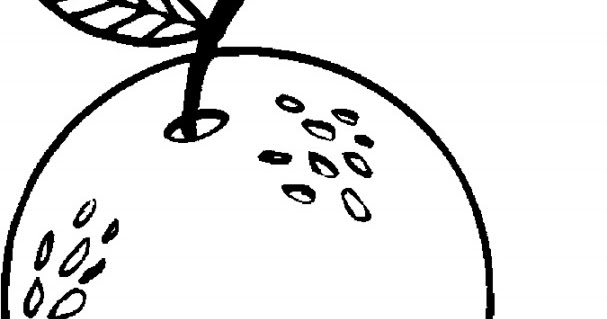 gambar buah jeruk untuk mewarnai