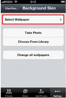 Cara mengganti wallpaper Chat Aplikasi Line di iPhone, dengan Mudah