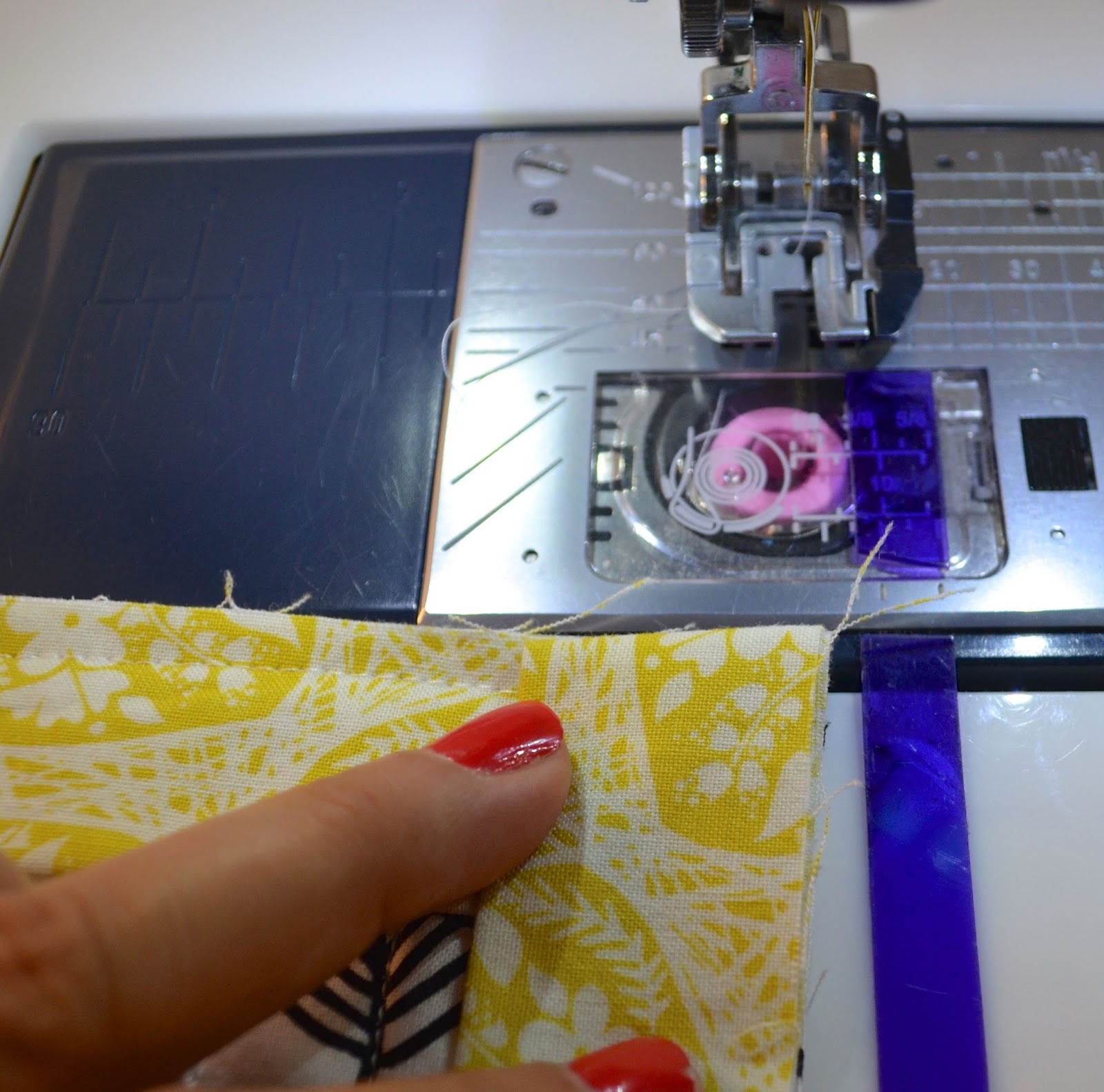 she can quilt Quilt Binding Tutorial hand and machine stitched