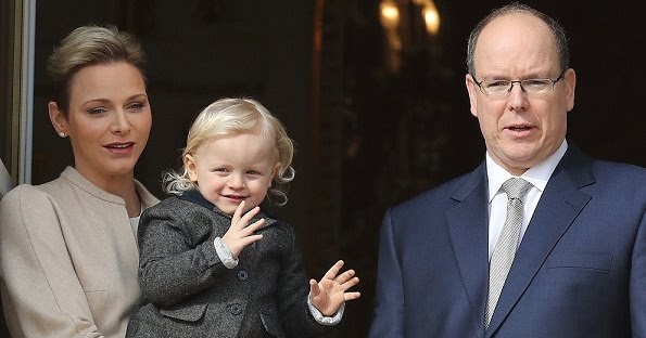 Princess Charlene and Prince Albert attend the Sainte Devote ...