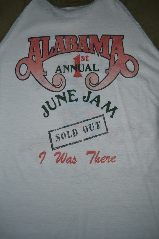 Anak Liar Rocks! Vintage 1982 ALABAMA 1st Annual June Jam 3/4 Baseball Jersey