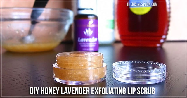 DIY Honey Lavender Lip Scrub 