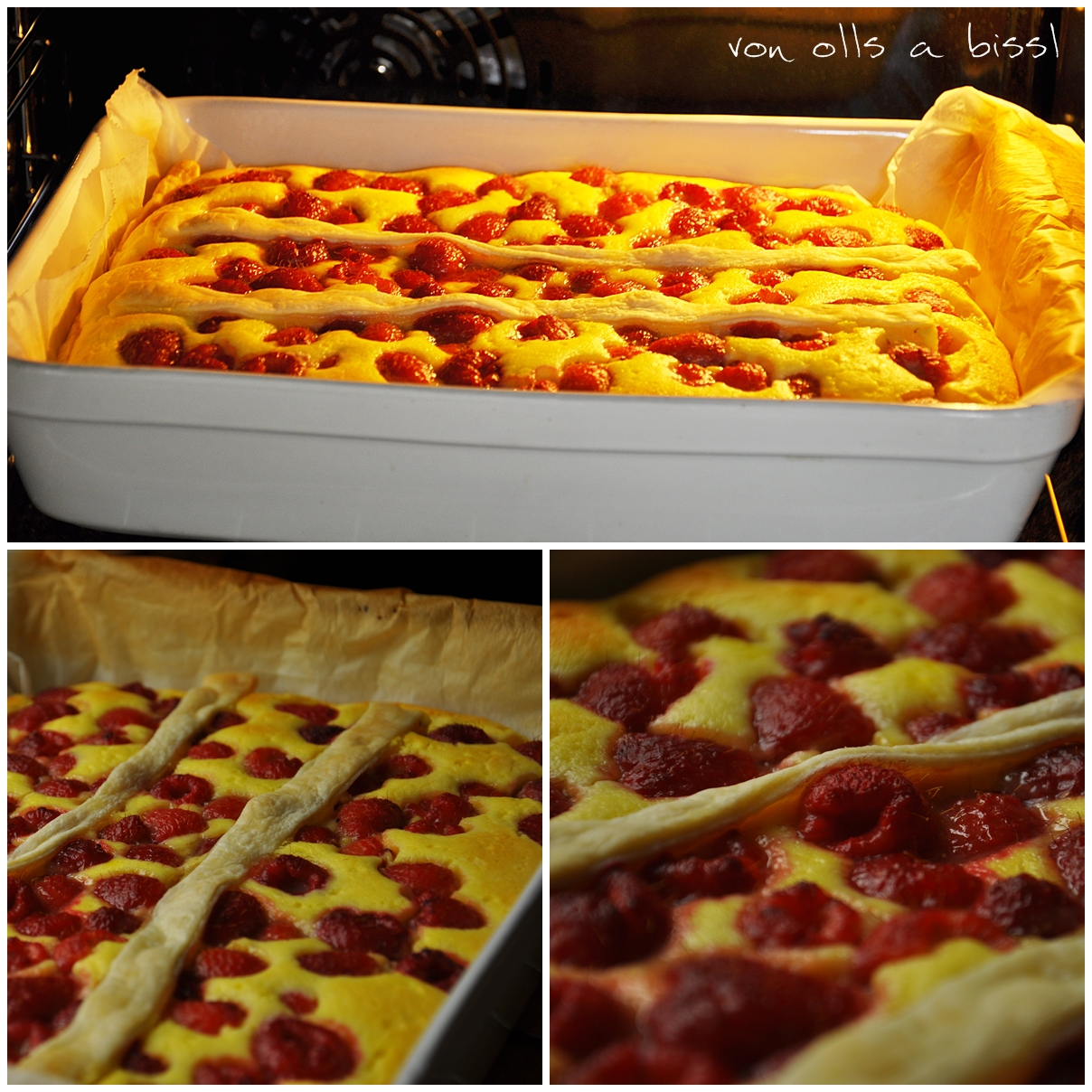 Quark-Himbeerkuchen vom Blech Quark-Himbeerkuchen vom Blech