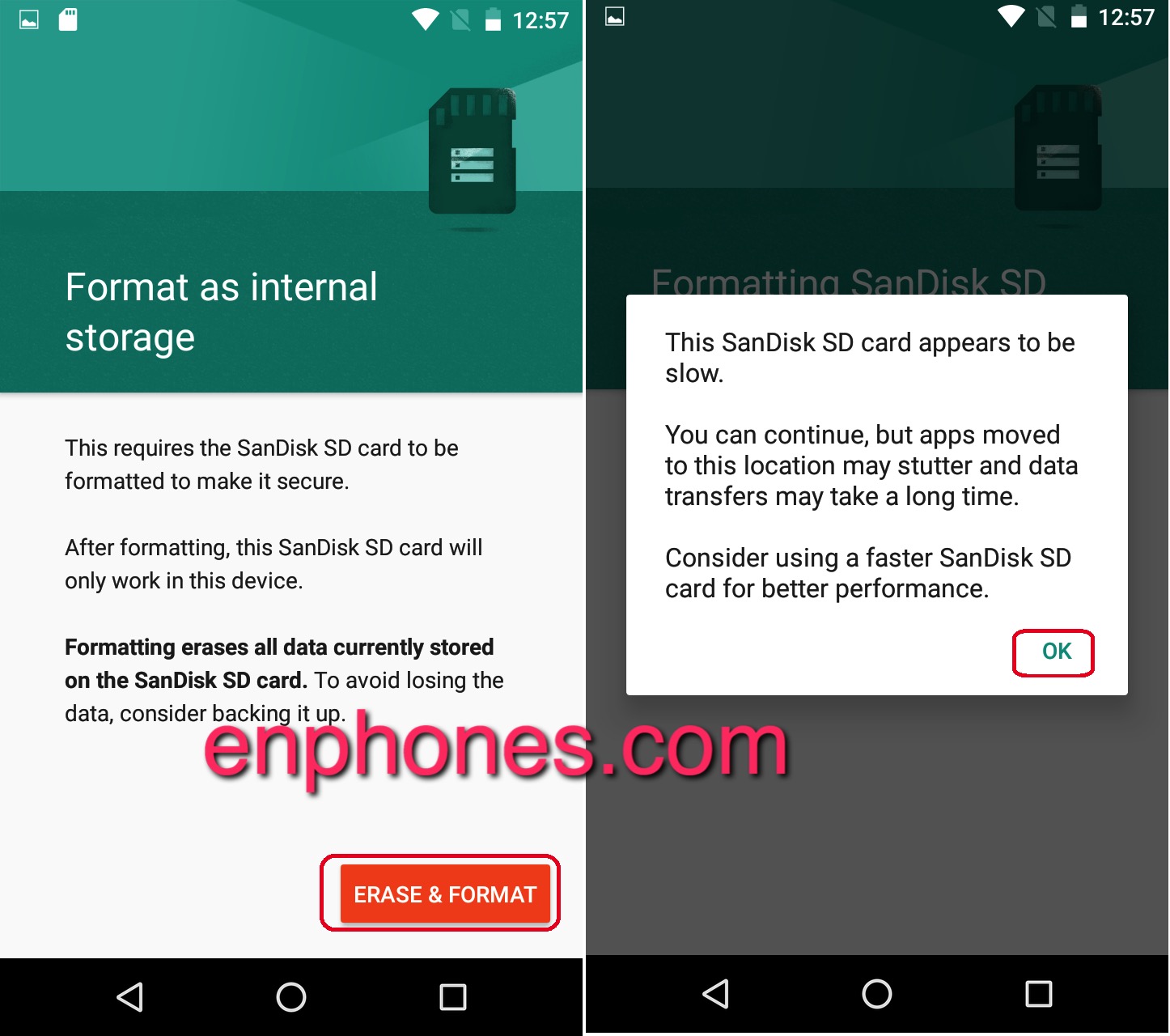 Setup SD Card as Internal Storage on Android without Root