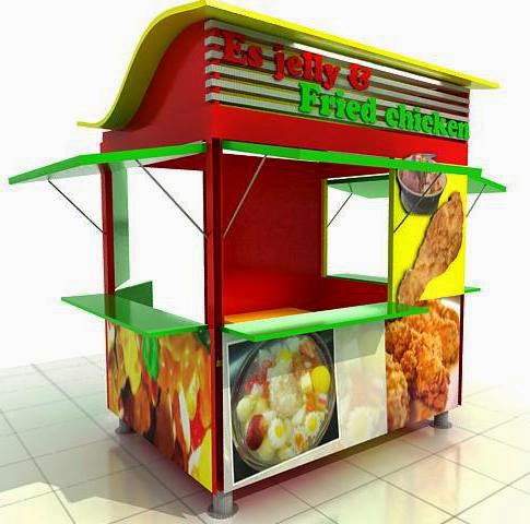 contoh-contoh desain buat display gerobak | booth | angkringan