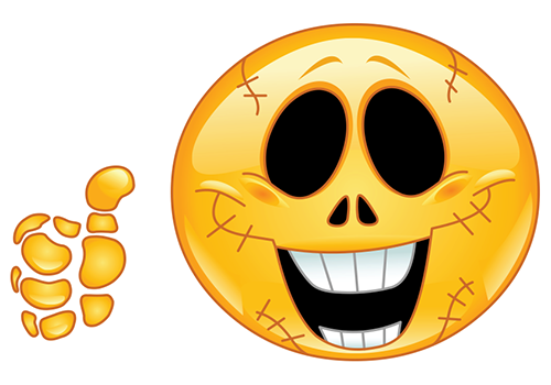 Skeleton Smiley Symbols &amp; Emoticons