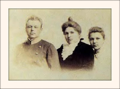 The Shevelev Family Vladimir Shevelev, Alexandra Sheveleva, and Margarita Sheveleva in 1890 in Vladivostok, Russia