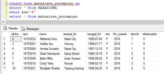 Blog Metta : Mengenal View dan Store Procedure Pada SQL Server