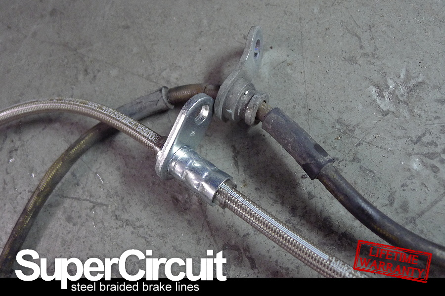 SUPERCIRCUIT Steel Braided Brake Lines: Toyota Camry ACV30 Steel