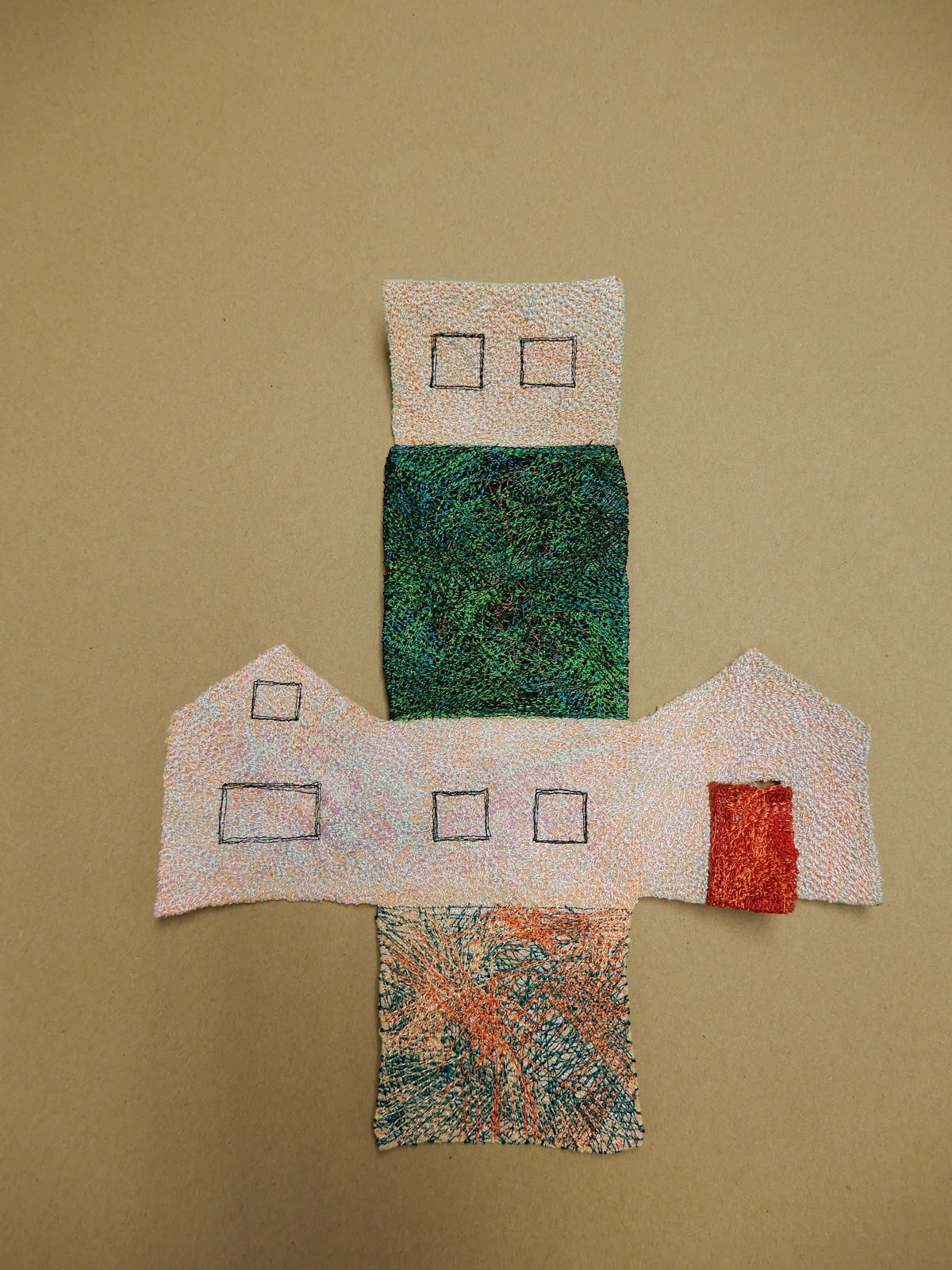 Art With a Needle A little stitched house