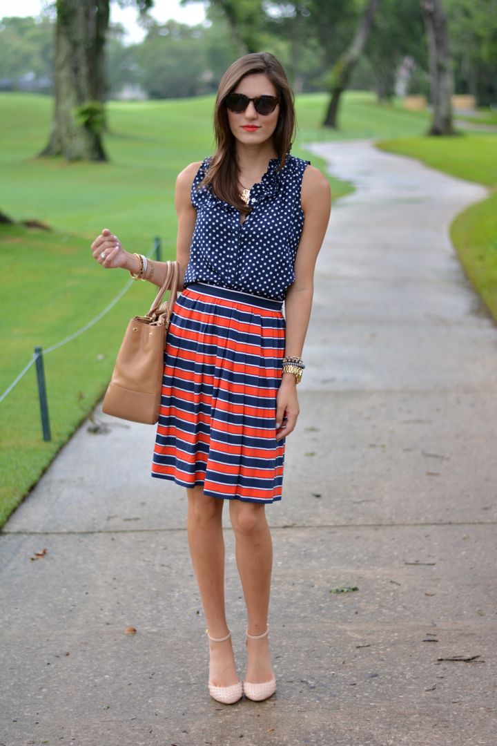 The Quarter Life Closet: Red, White, and Blue: Trend Spin Link Up