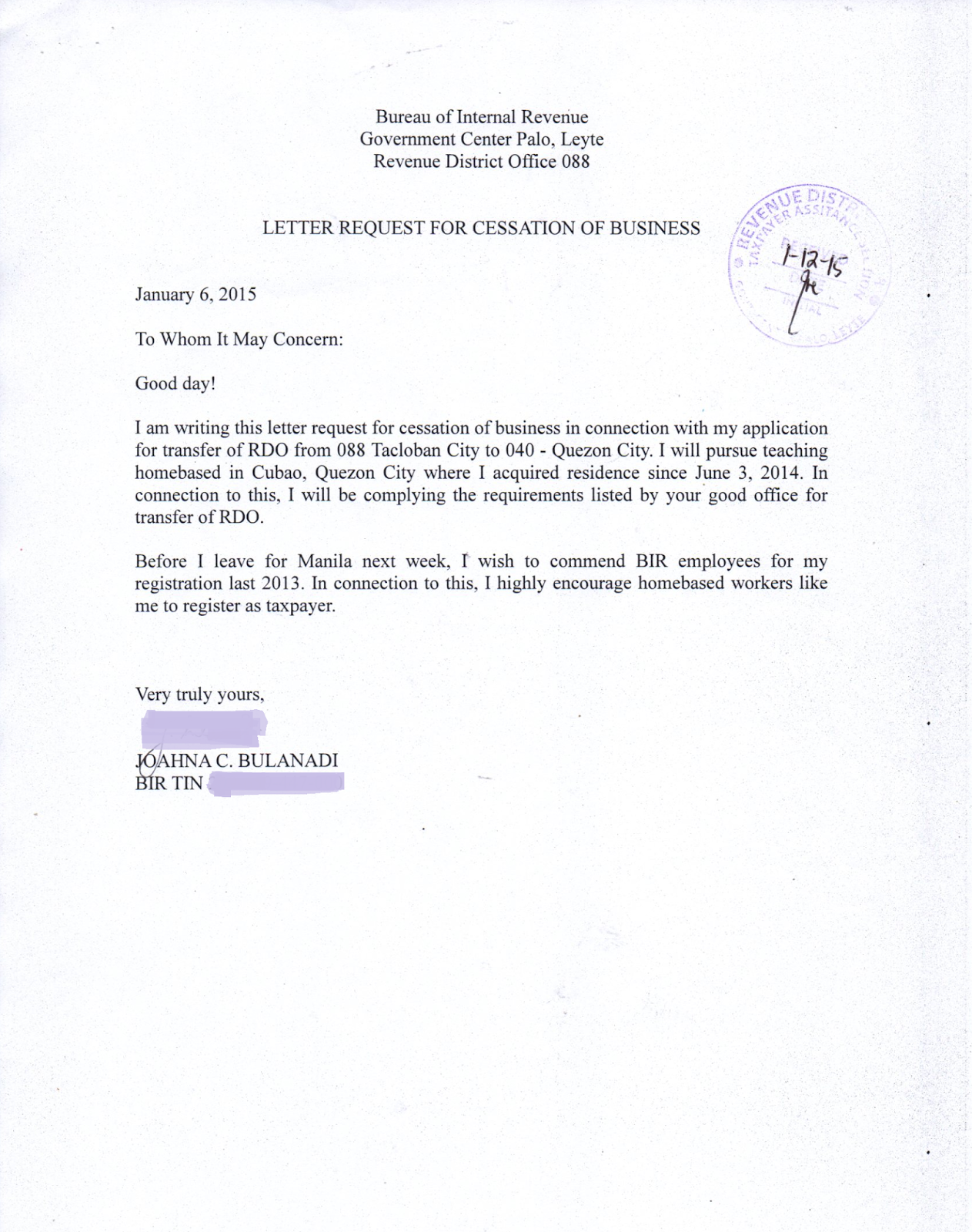 Authorization Letter Sample Nso Philippines ~ CVACLAN