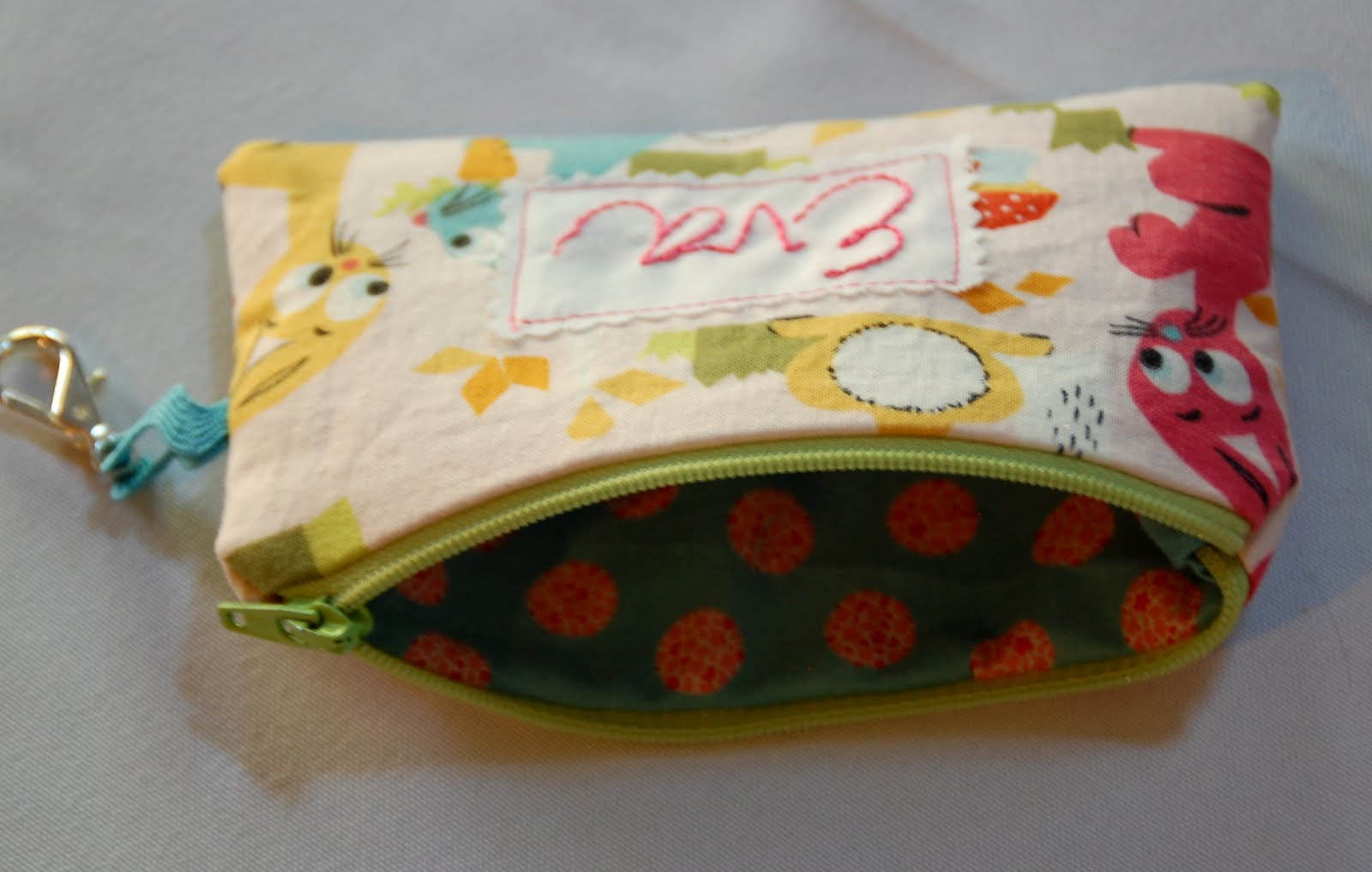 amazing mae: a lil' cutie pouch for a sweet girl