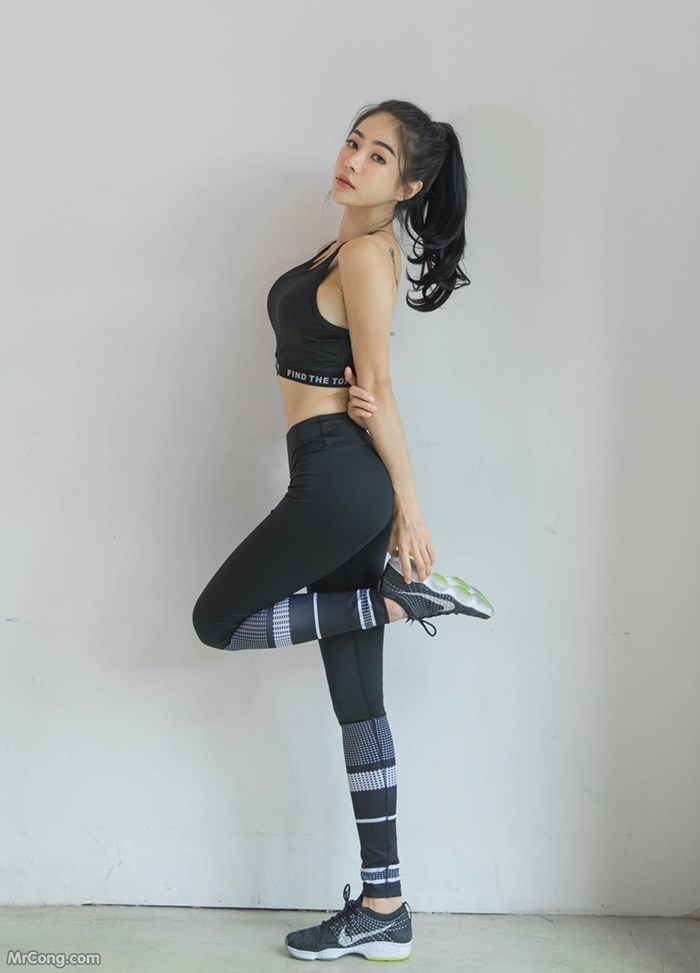 The beautiful An Seo Rin shows off her figure with a tight gym fashion (273 pictures) photo 1-7