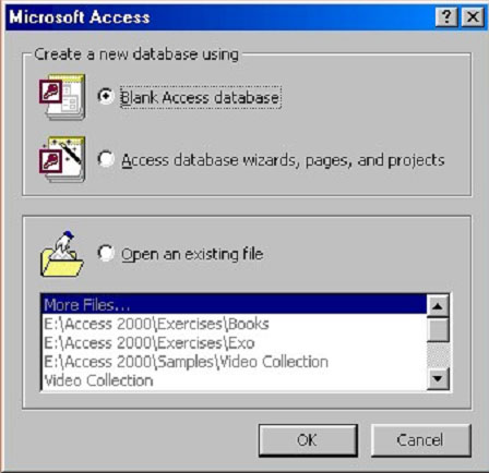 Запуск access. База данных Wizard. База Мастеров. Запуск программы на access. Access окно диалога.