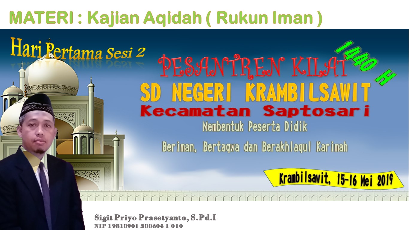 Materi Pesantren Kilat Sd Radar Guru
