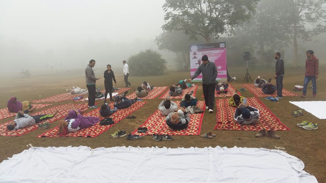Paras Hospitals, Gurgaon Gurgaon Residents Turn Out in Good Numbers to Attend Yoga Camp Organized
