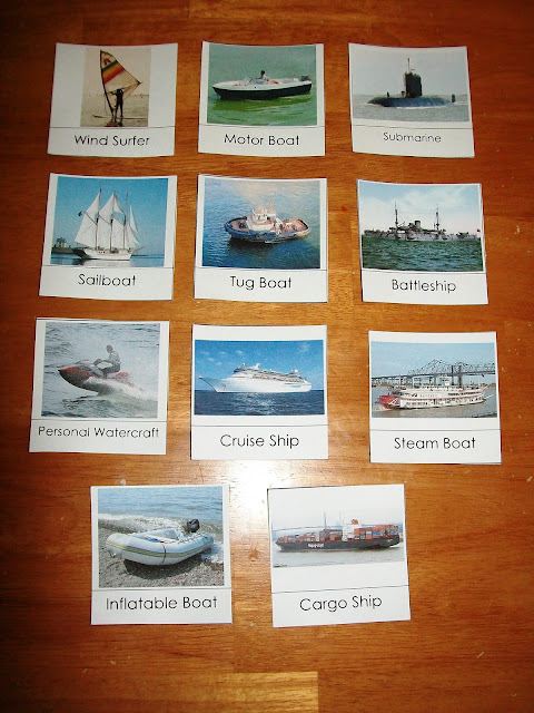 Boat Nomenclature Cards