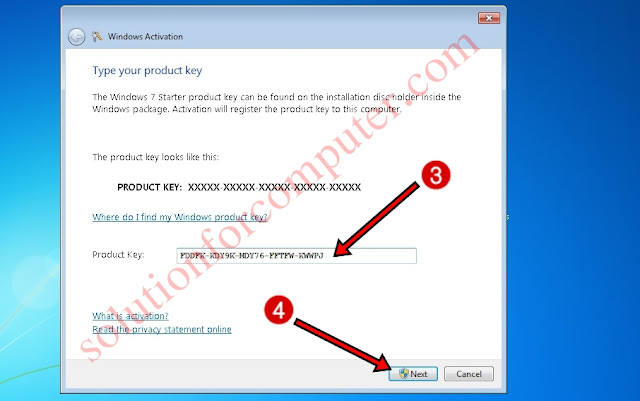 how to activate windows 7 