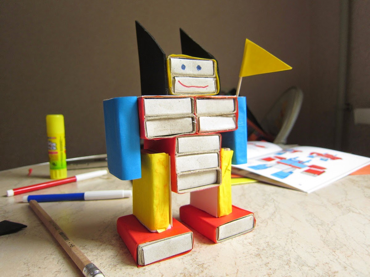 Конструирование макета робота 3 класс технология. Робот из спичечных коробок. Робот из спичечных Коробков. Поделки из спичечных Коробков..