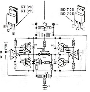 200W Power Amplifier Circuit Schematic - Electronic Projects, Power