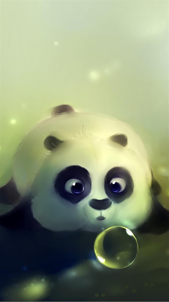 Cute Panda Bubble  Android Best Wallpaper