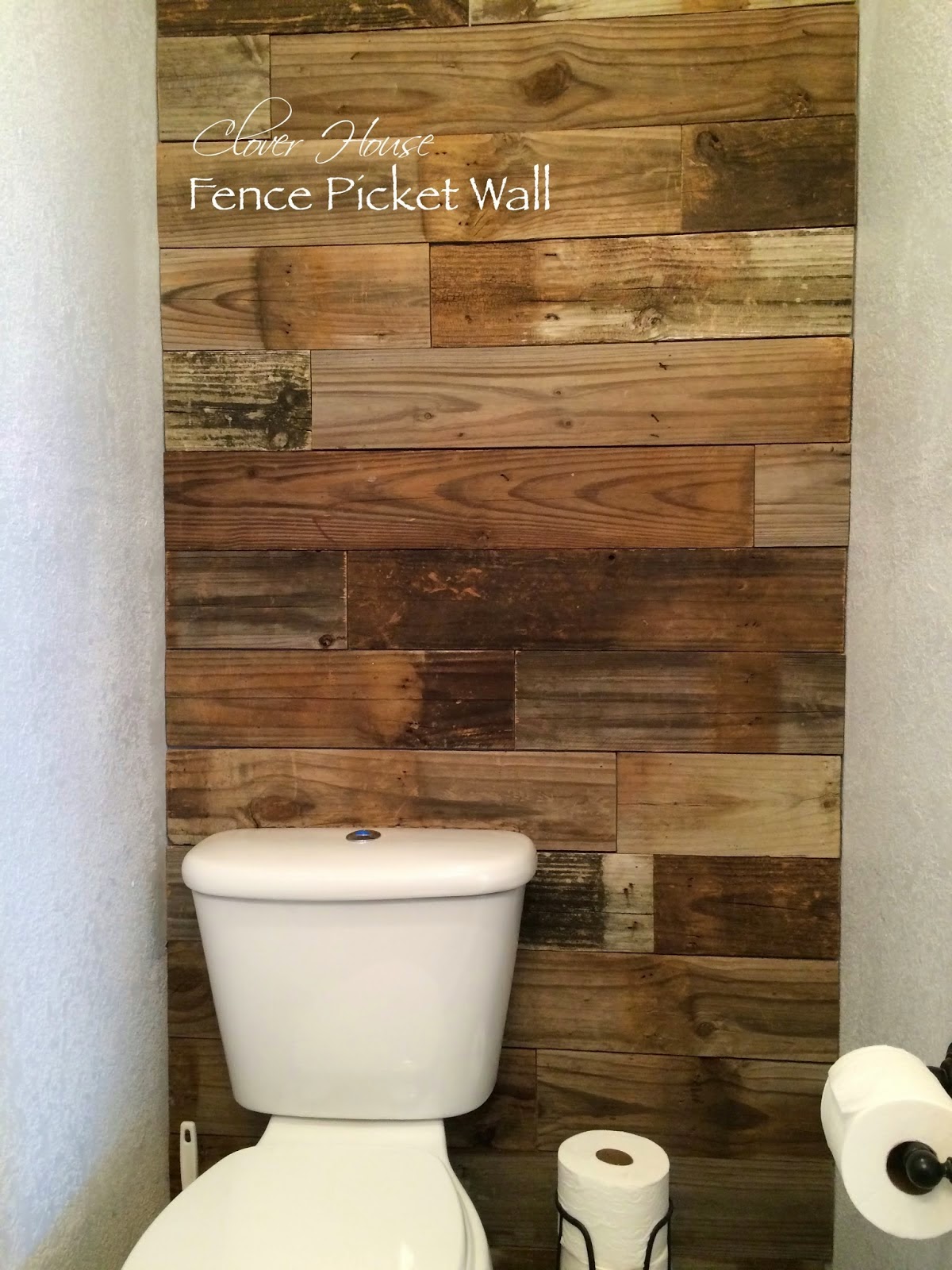 plank wood accent wall