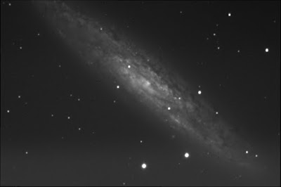 Finest NGC Sculptor galaxy in luminance west of meridian