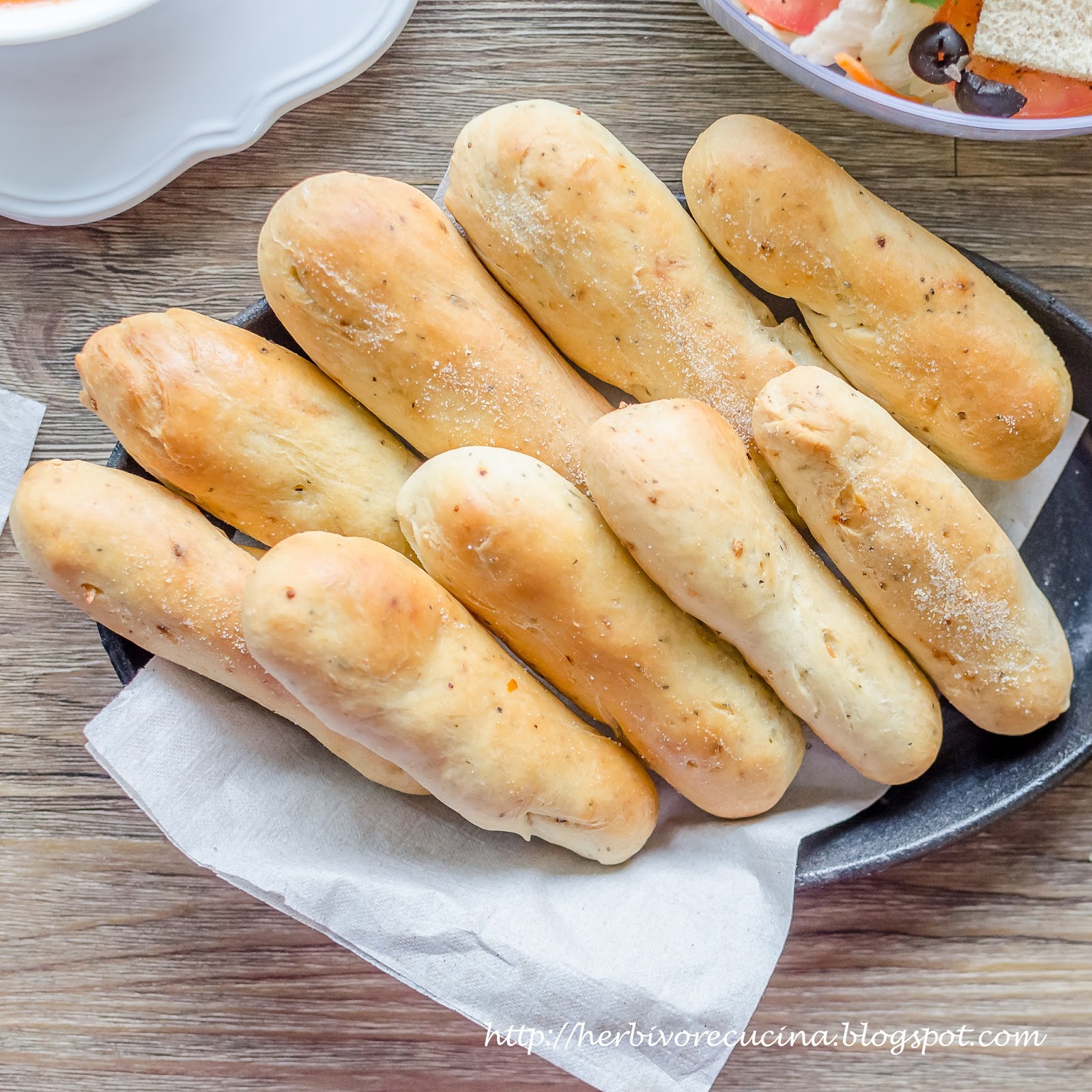 Herbivore Cucina Homemade Olive Garden Garlic Breadsticks