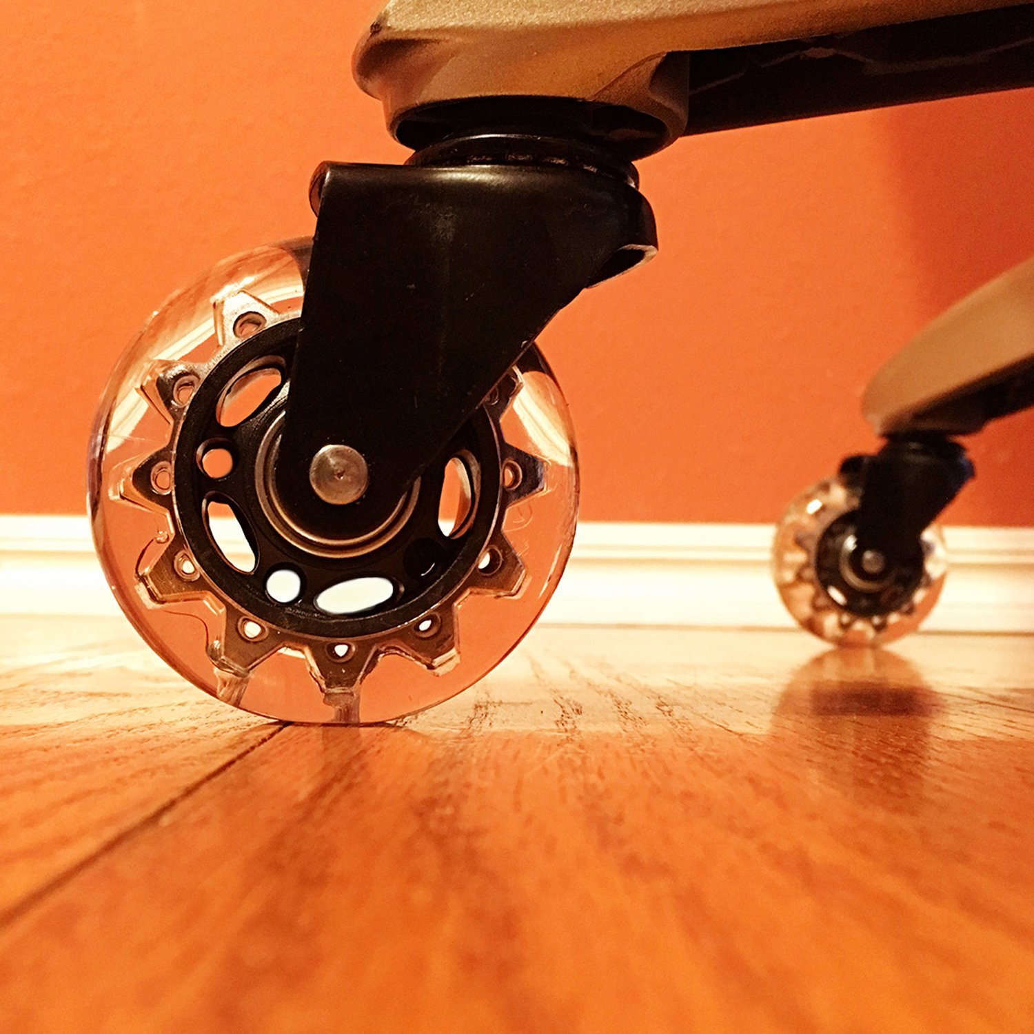 (Set of 5) Rollerblade Office Chair Replacement Wheels Black and