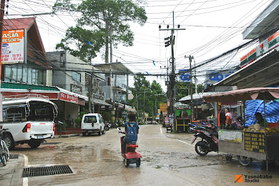 The street of Koh Tao Island, Thailand 