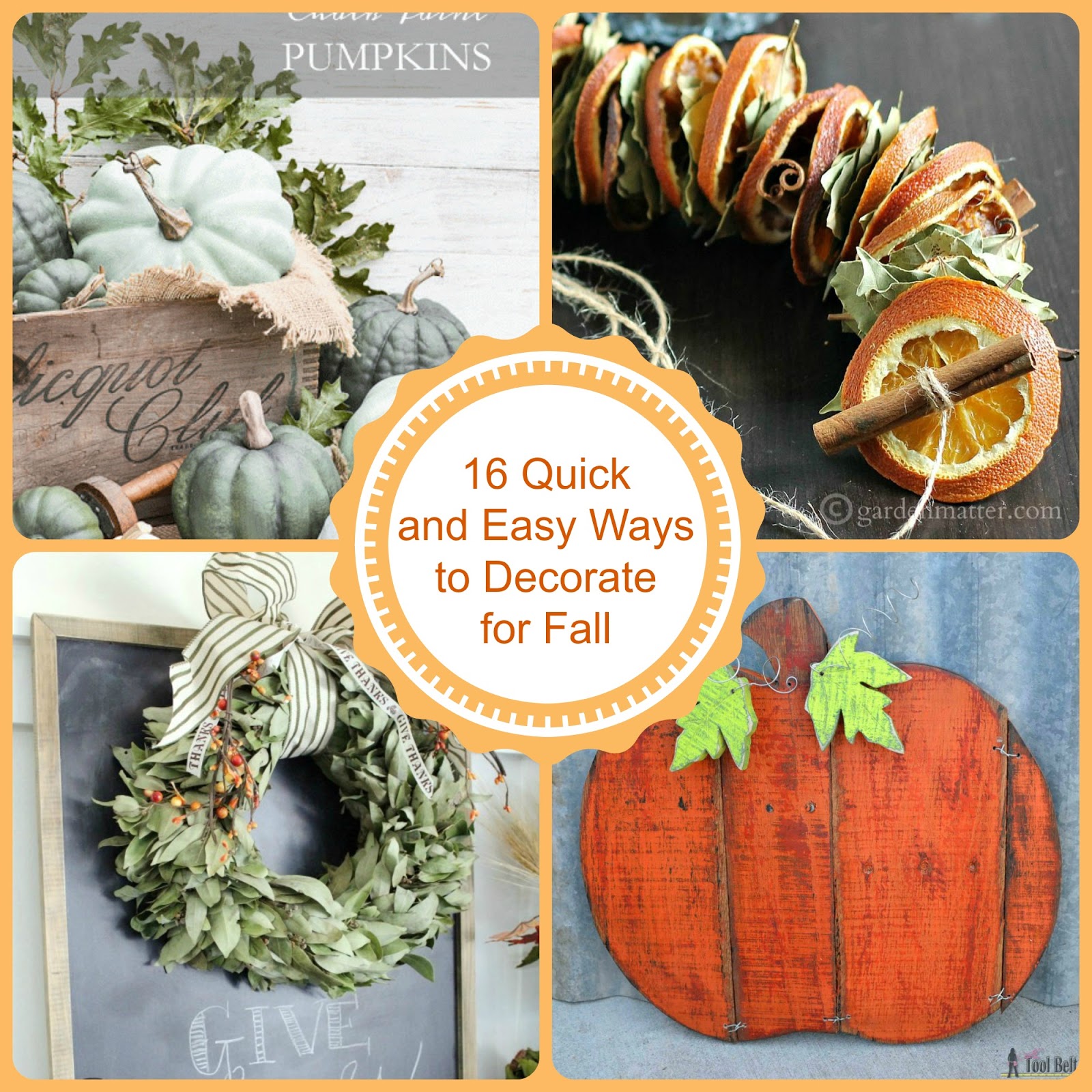 Shoestring Elegance 16 Quick and Easy Ways to Decorate for Fall!