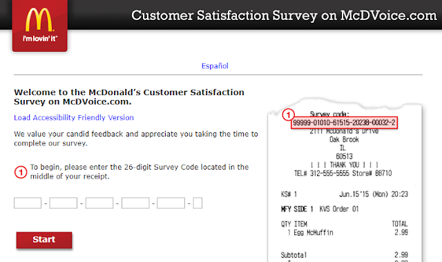 Customer Survey Online: McDVoice.com - McDonald's McDVoice Customer ...