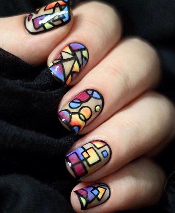 20+ Stylish Rainbow Nail Art Ideas