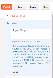 How to Add Labels In Blogger Posts