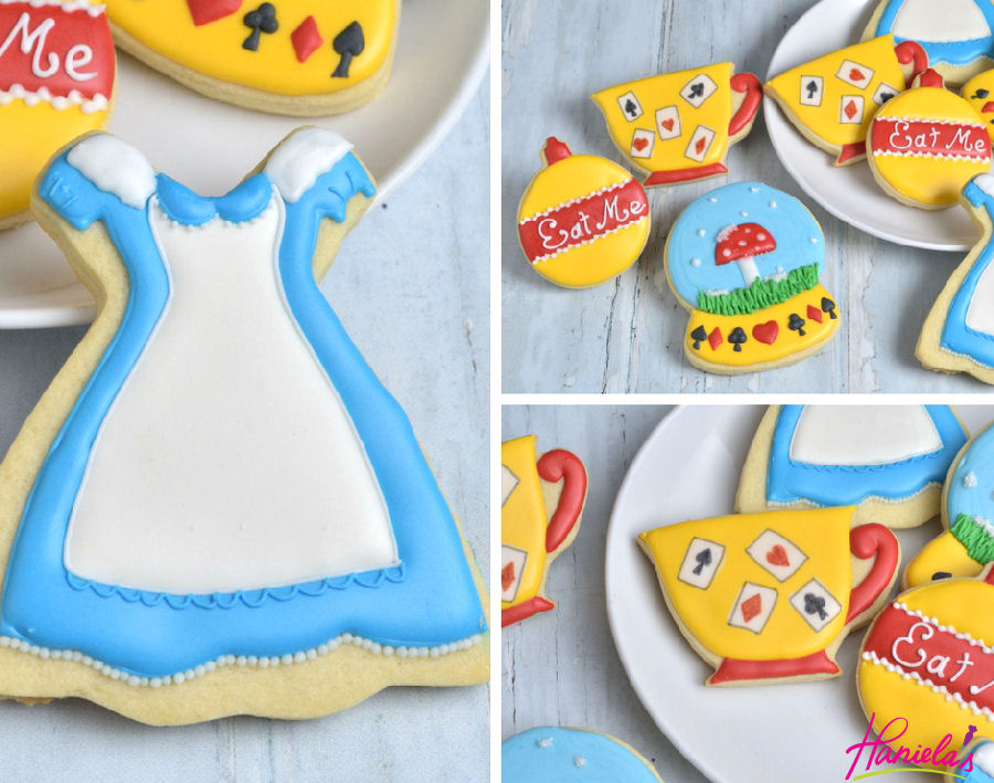 Haniela's Alice in Wonderland Cookies