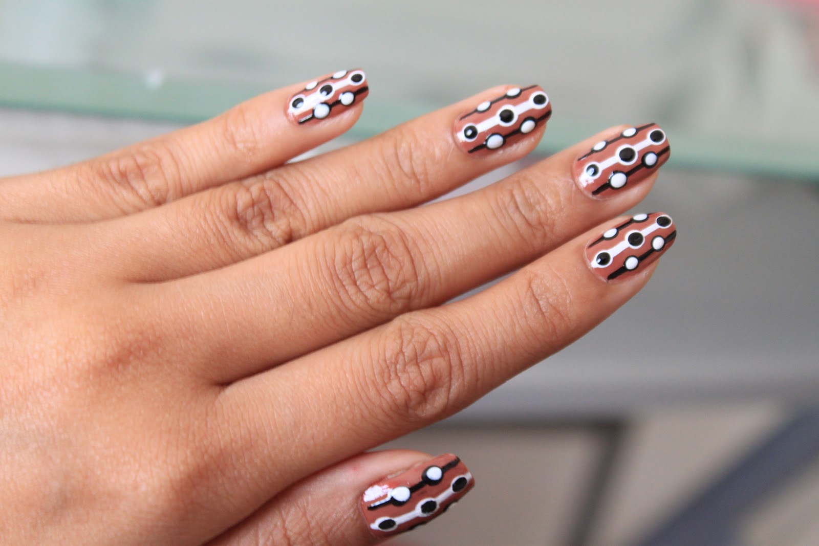 9. Swirled Abstract Nail Design - wide 4