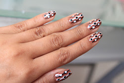 nail brown nails dots polka tutorial abstract designs idea stylish doshi mital fa check